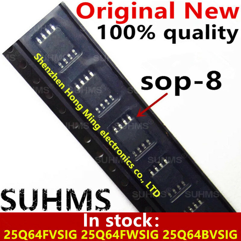 Conjunto de chips 25Q64FVSIG 25Q64FWSIG 25Q64BVSIG W25Q64BVSIG W25Q64FVSIG W25Q64FWSIG W25Q64BVSIG sop-8, 100% nuevo, 5-10 piezas