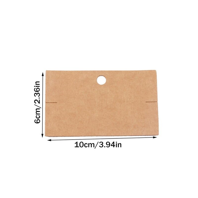 50Pcs 6x10cm Bracelets Necklace Jewelry Display Cards Holder For Small Businesses Packaging Showing Retail Tag Material Supply