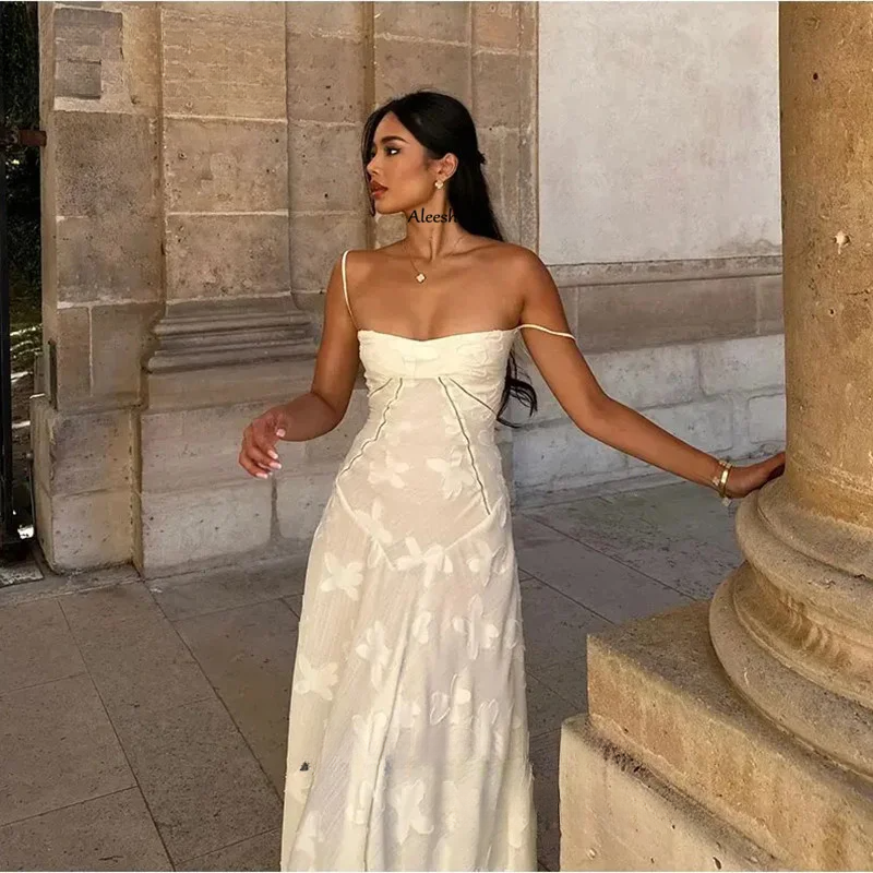 Y-Y-vestido de noche recto para mujer, con tirantes finos traje Formal, sin tirantes, Espalda descubierta, con cordones, para fiesta de graduación