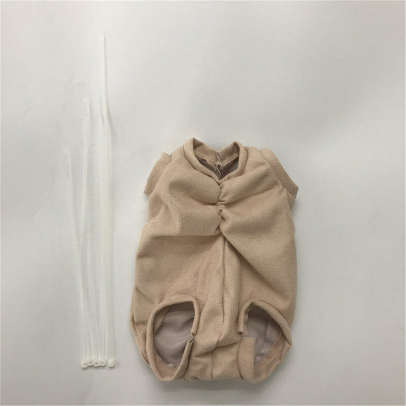 DIY Reborn boneca com corda zip, tecido de poliéster, corpo de pano, acessórios do bebê, 18 ", 22", 24 ", 28"