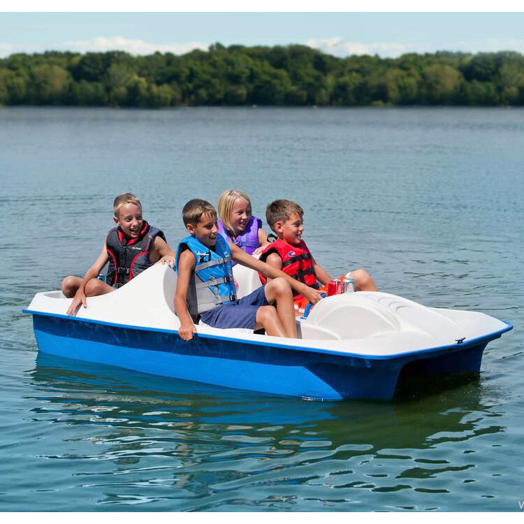 متنزه قارب المروحة المائية ، دراجة ل 4 أشخاص ، بحيرة ، الرياضات المائية