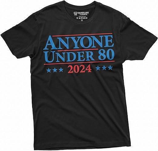 เสื้อการเมืองของผู้ชายเสื้อการเลือกตั้ง2024เสื้อยืดทุกคนอายุต่ำกว่า80การเลือกตั้งสหรัฐ