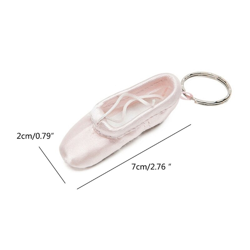 Dropship buty baletowe brelok jedwabny Mini Pointe breloczek do butów elegancki klucz dla entuzjastów tańców baletowych