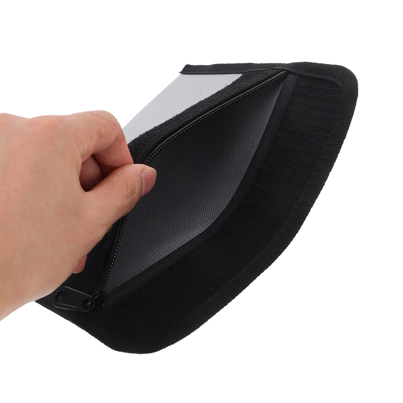 2 Pcs Fireproof File Bag Money for Cash Portable Document Pouch Receipt Bill Container Glass Fiber Silicone Cloth Safe