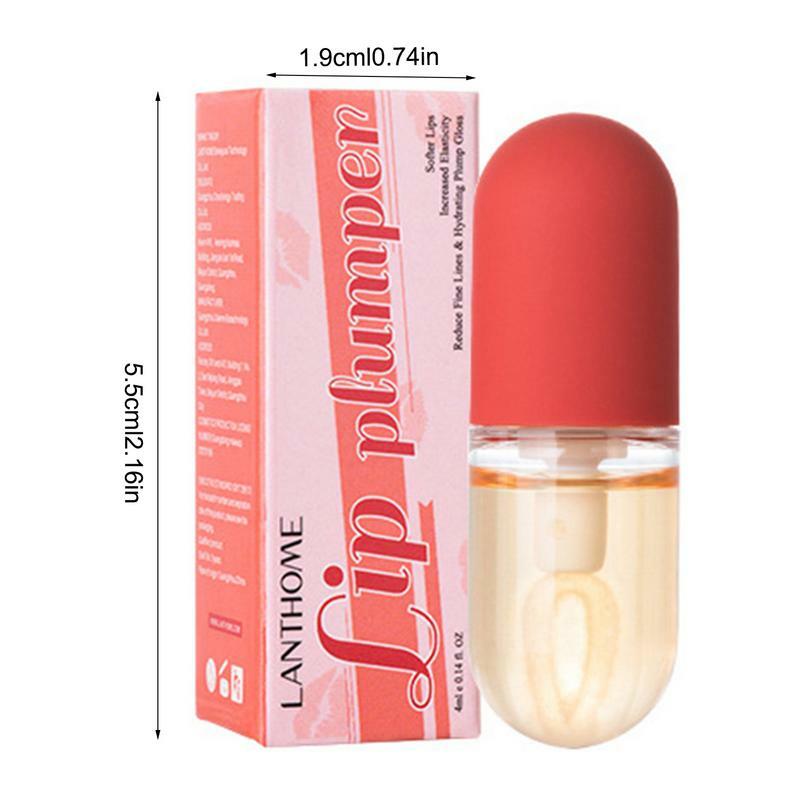 Lip Plumper Gloss Lip Glow Oil Hydrating Lip Gloss Non-Sticky Formula Subtle Shine With Tinted Sheer Color Liquid Lipstick Locks
