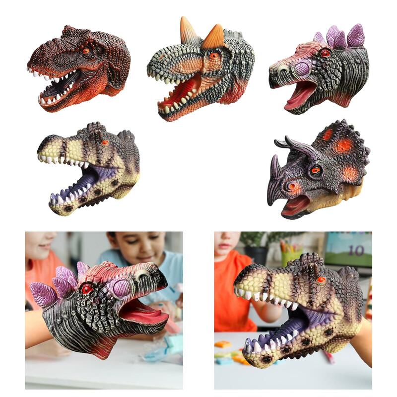 Dinossauro Mão Fantoche Role Play Toy, Brinquedo Educacional Aprendizagem, Fantoche interativo macio
