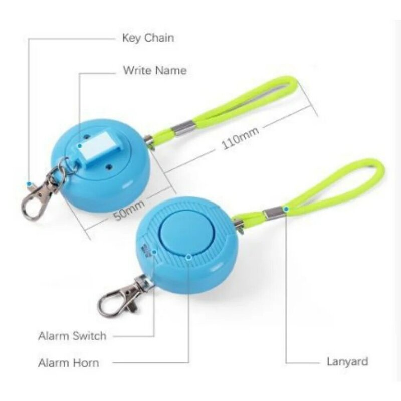 Wolf Alarm for Womens Outdoor Self-defense Equipment Personal Security and Calling for Help Better Than Spraying Mist Keychain