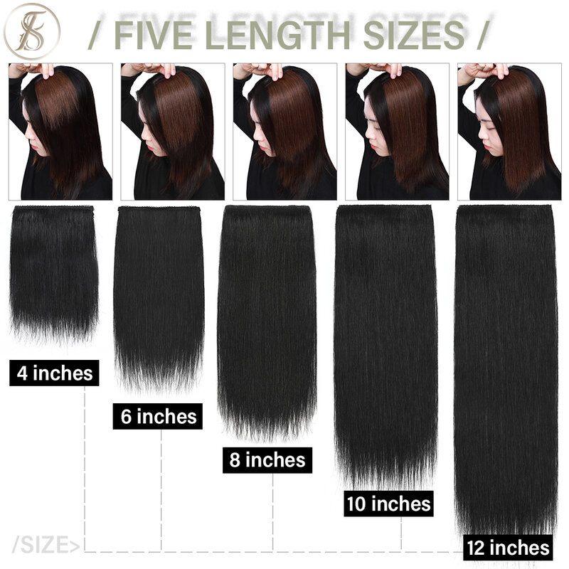 تيس مشبك شعر شعر طبيعي مشبك ملحقات في شعر مستعار بشري 12 بوصة هيربيسي تجديد الشعر حجم كليب في شعر طبيعي