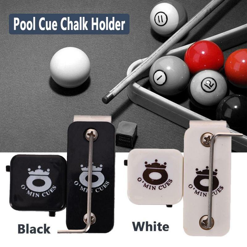 Portátil bilhar snooker piscina cue giz titular magnético snooker giz com cintos clipes snooker ferramenta prática acessório
