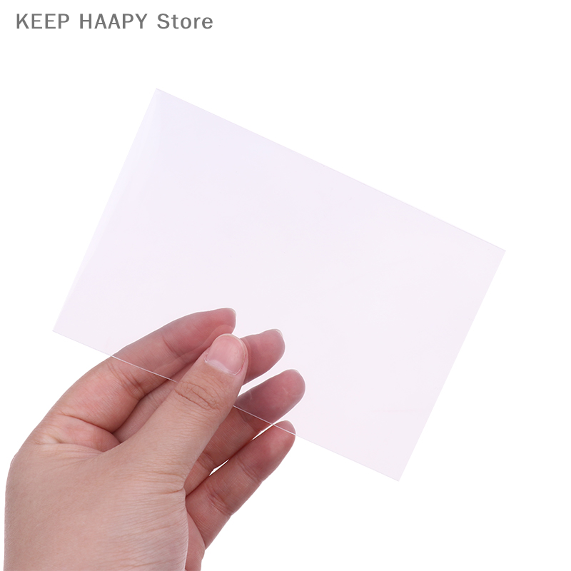 Clear Holographic Card Sleeves, Card Protector, Album Binder, Acid Free, Não, Hard, Card Game, Korea, 80x120mm, 50 Pcs