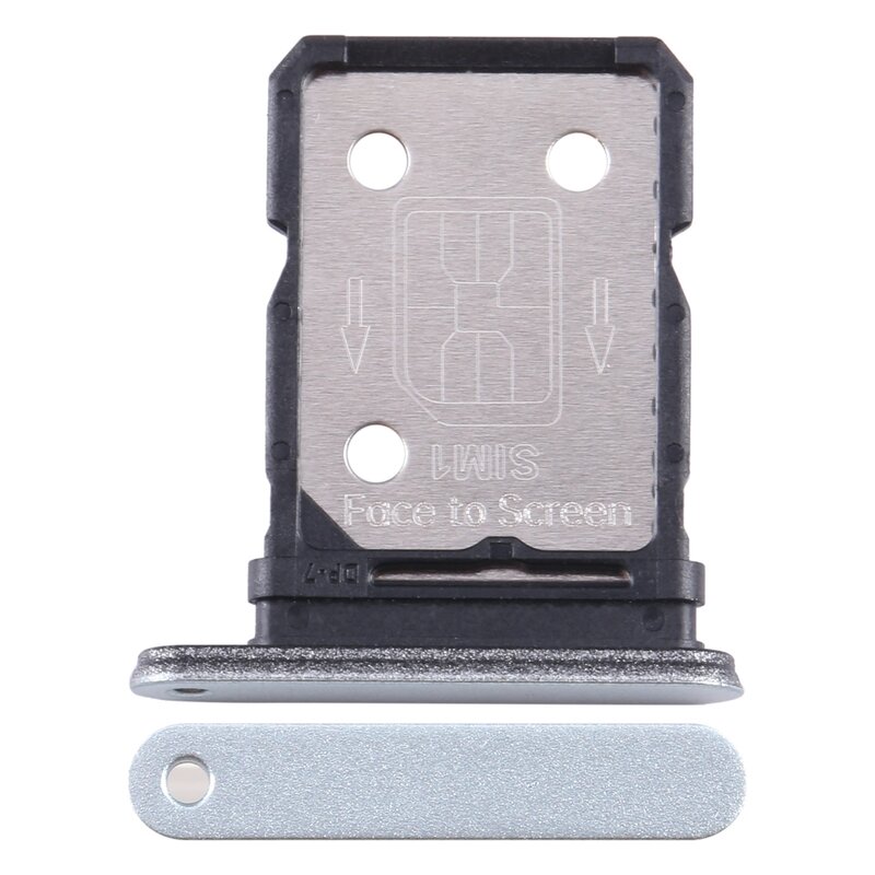 For OnePlus 10R 80W CPH2411 SIM Card Tray + SIM Card Tray Dual SIM Card Tray