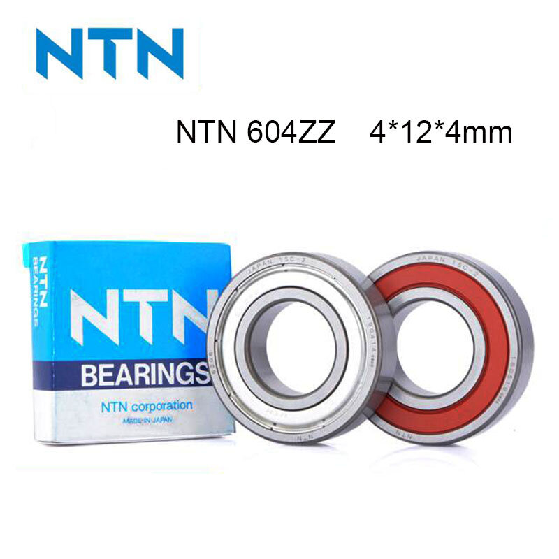 Japan 100% Original NTN 604 Bearing 5/10Pcs 604 ZZ Bearing ABEC-9 4x12x4mm Miniature 604 ZZ High Speed Ball Bearings 604Z