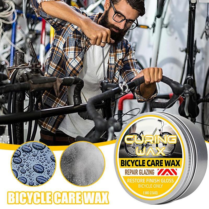 먼지 방지 자전거 윤활유, 자전거 및 자전거 왁스 연마 페이스트, 자전거 스크래치 수리 왁스, 효과적인 자전거 오일 리무버 페이스트 왁스