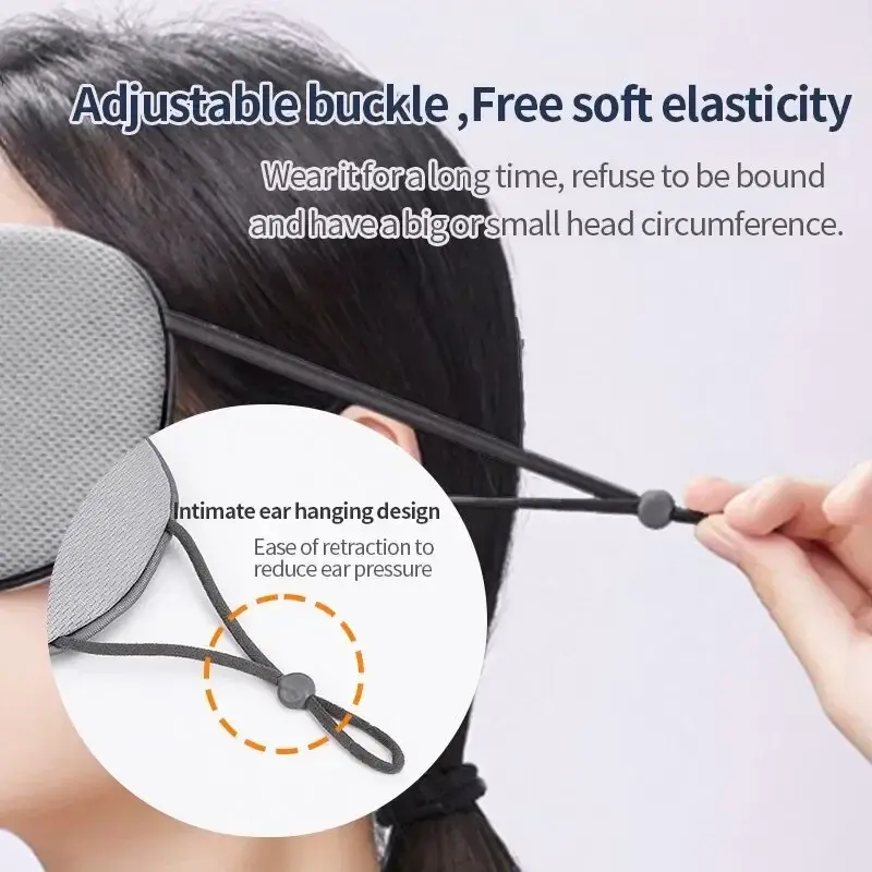 Slaap Oogmasker Koreaanse Stijl Ijs Zijde Warm En Koel Dual Use Verstelbare Reis Licht Blokkeren Ademend Oogmasker