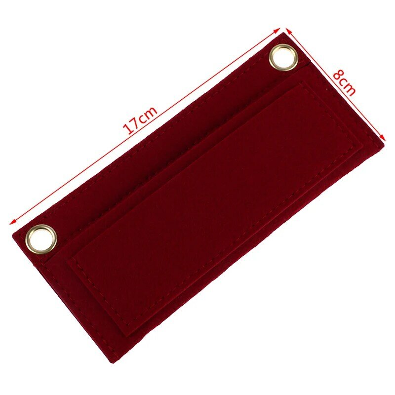 Tas dompet bulu Kempa paket kartu Liner lapisan Internal retro pas tas selempang rantai wadah dalam tas Monogram kosmetik sisip