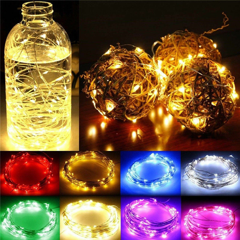 1M 2M 3M 5M 10M 20M 30M Copper Wire LED String lights Holiday lighting Fairy Garland For Christmas Tree Wedding Party Decoration