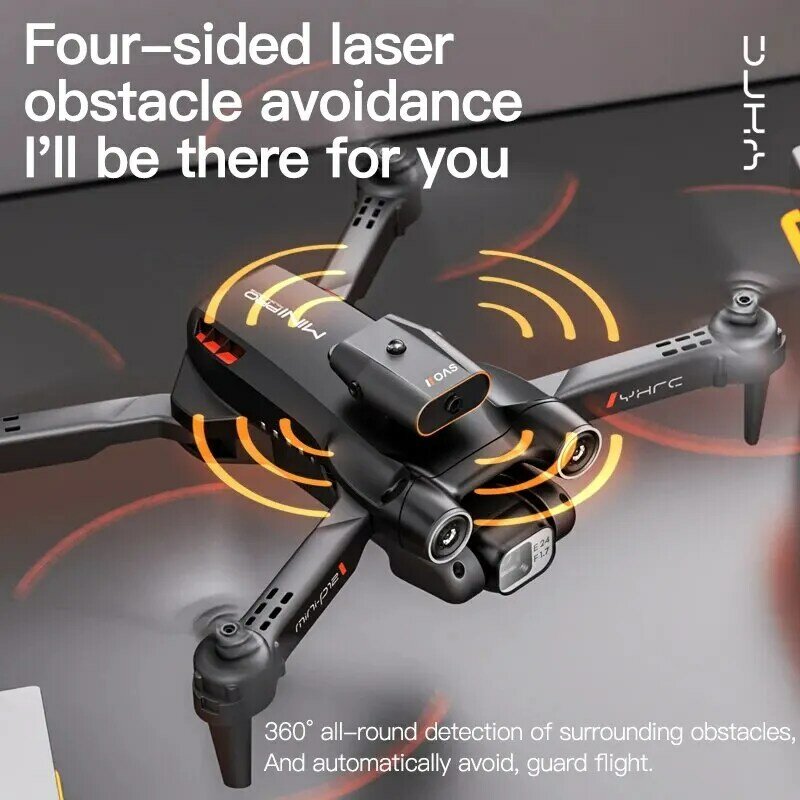 P12 Dual Camera Aerial Photography, Posicionamento de Fluxo Óptico, Veículo Aéreo Não Tripulado Dobrável, Aeronave de Controle Remoto, Toy Gift
