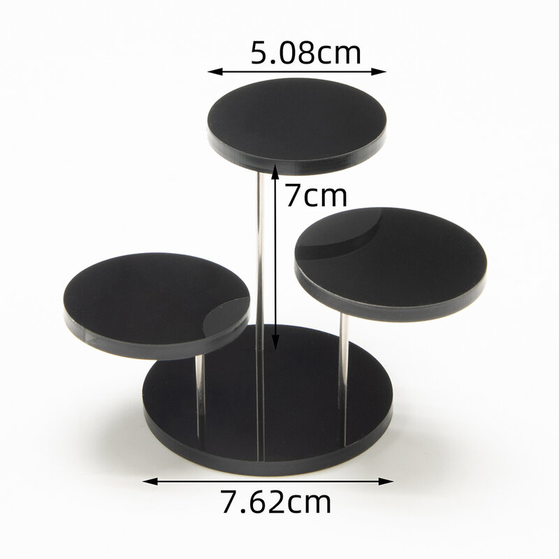 3 Tablett Mode mehr schicht ige Acryl Schmuck Ring Display Stand Anhänger Show Rack Küche Essbar Zubehör