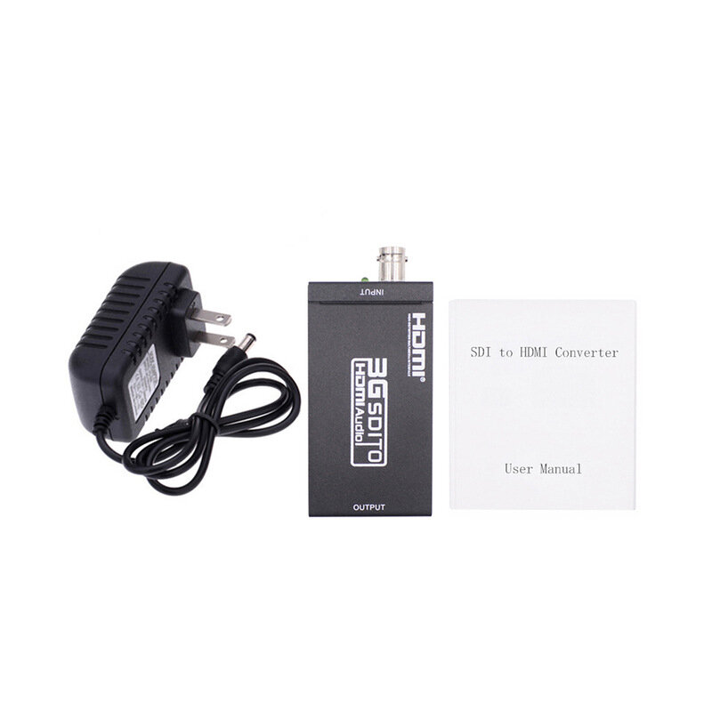 1080p To 3G-SDI 720p/1080i HD-SDI Converter Adapter 3G HDMI-compatible To SDI Converter Adapter with EU Power Supply