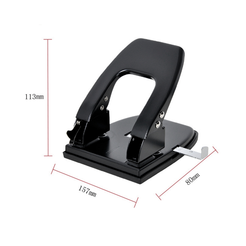 2Pcs Two Double-Hole Puncher Manual Puncher Capacity of 30 Sheets