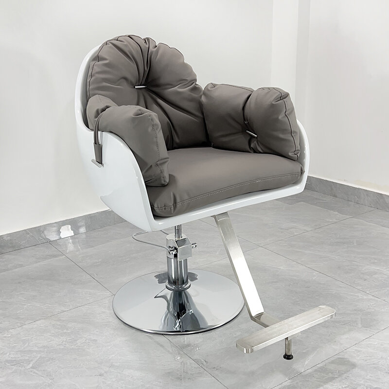 Stołek wygodny krzesła fryzjerskie kosmetyczny luksusowy kosmetyczny fryzjer krzesła fryzjerskie obrotowa Silla De Barbero wyposażenie salonu