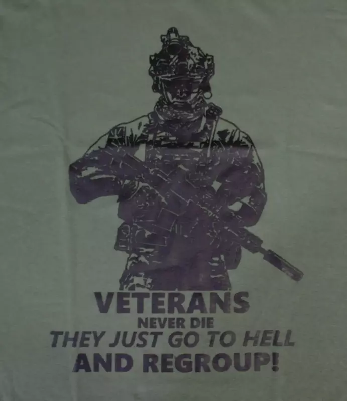 I veterani tattici militari dell'esercito non muoiono mai t-shirt 100% cotone o-collo estate manica corta t-shirt Casual da uomo taglia S-3XL