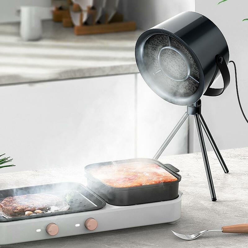 Household Mini USB Desktop Range Hoods Portable Exhaust Fan Small Kitchen Hood Extractor Barbecue Large Suction Cooker Hood