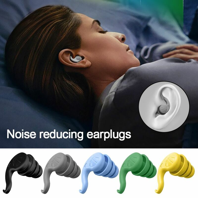 Bouchons d'oreille en silicone réutilisables pour le sommeil, bouchons d'oreille étanches, réduction du bruit, insonorisés, créatifs, sports aquatiques, natation