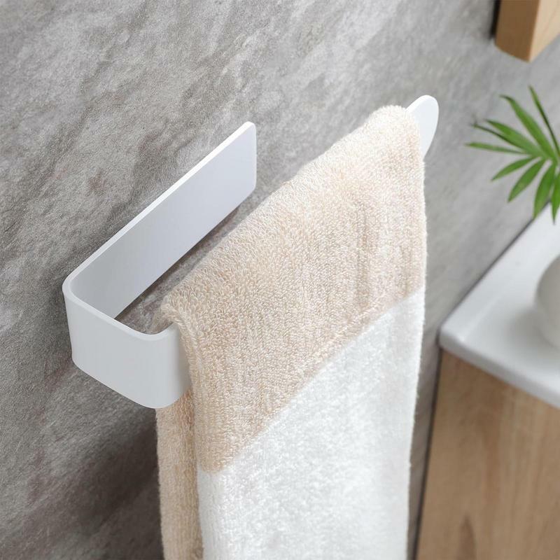 Towel Rail Bathroom Acrylic U Shaped Towel Bar Holder Racks Self Adhesive Hand Towel Rack Open Towel Ring  Toilets Rvs Kitchens