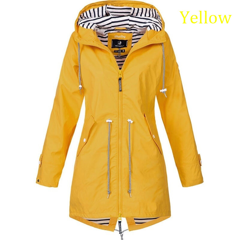 여성용 야외 캐주얼 루즈 후드 방풍 코트, 등산 바람막이 재킷, 사계절 패션, 플러스 사이즈