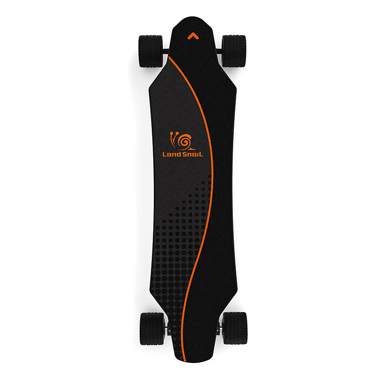 Skateboard listrik Longboard, Skateboard listrik remote control tahan air Hub ganda 40-50km/H dengan roda karet