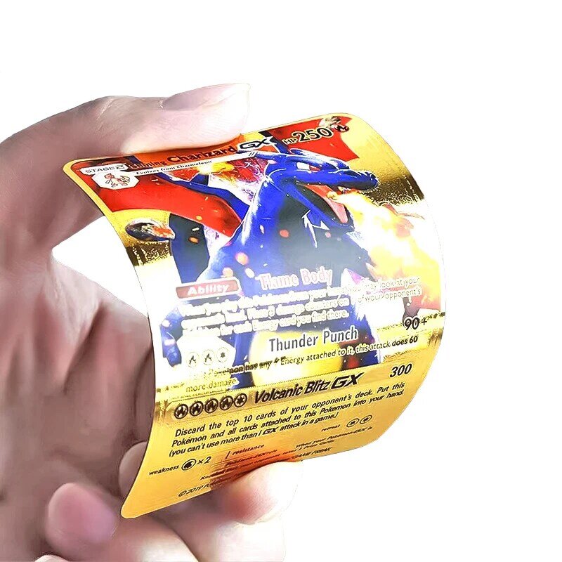 Pokemon Regenboogkaarten Goud Zilver Vmax Gx Kaart Collectie Battle Trainer Kaart Spaans Engels Frans Kind Speelgoed Kerstcadeaus