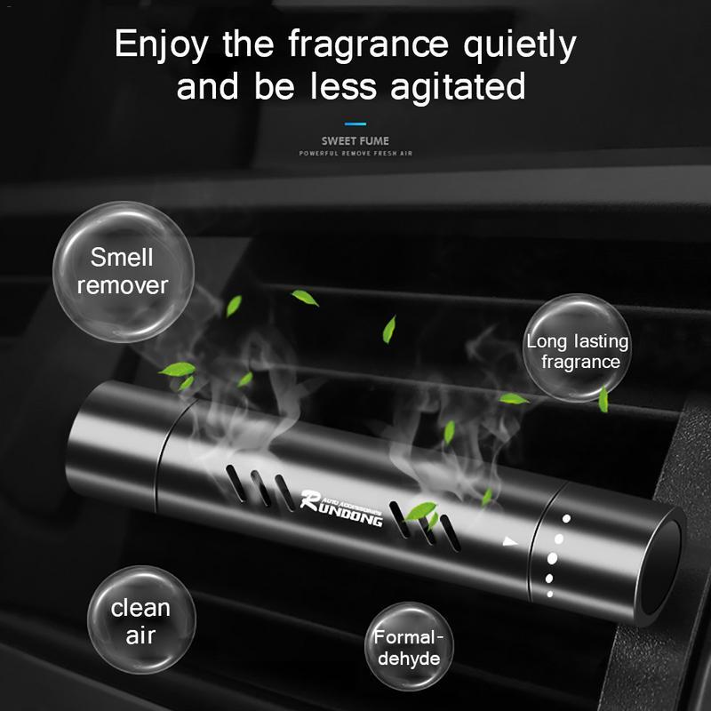 Ambientadores de aire para coche, Clips de ventilación, difusor de aire acondicionado cilíndrico Interior automático, aromatizante sólido, Perfume, fragancia, olor