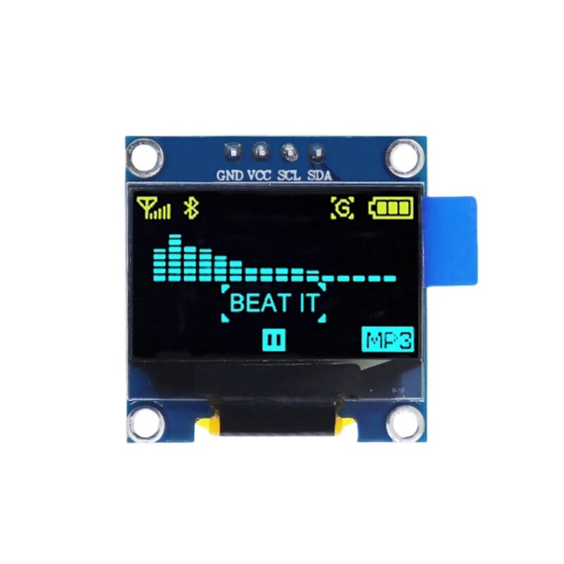 SSD1306 0.91 0.96 1.3 pollici IIC seriale 4 pin bianco/blu/giallo blu modulo display OLED 128 x64 12864 scheda schermo LCD per arduino