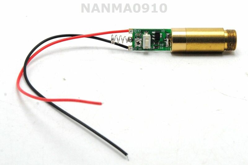 Technologie de diode laser à point rouge en laiton, industriel, laboratoire, 200mW, 650nm, 3.7V-4.2V