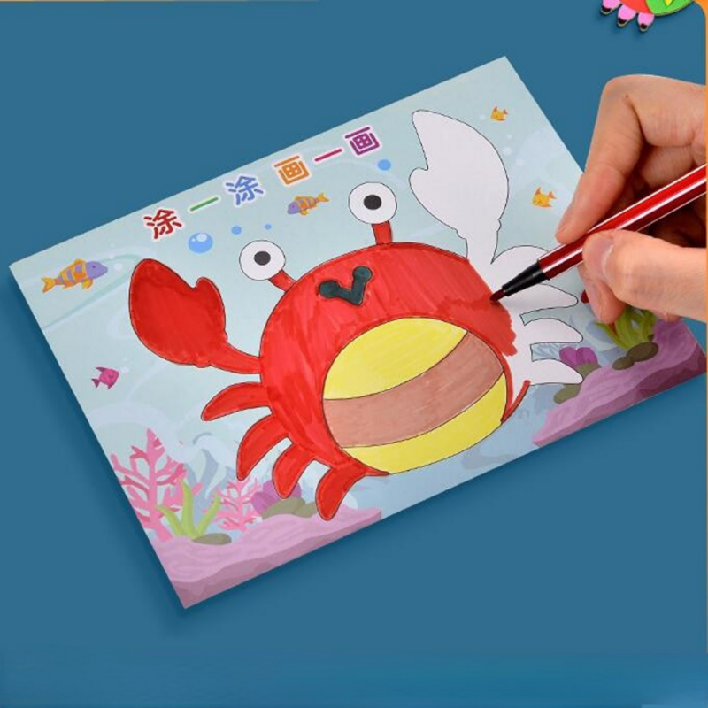 10Pcs Kids 3D EVA Foam Stickers Cartoon Dinosaur Animal Puzzle Game fai da te Art Craft Drawing Toy giocattoli educativi per regalo per bambini