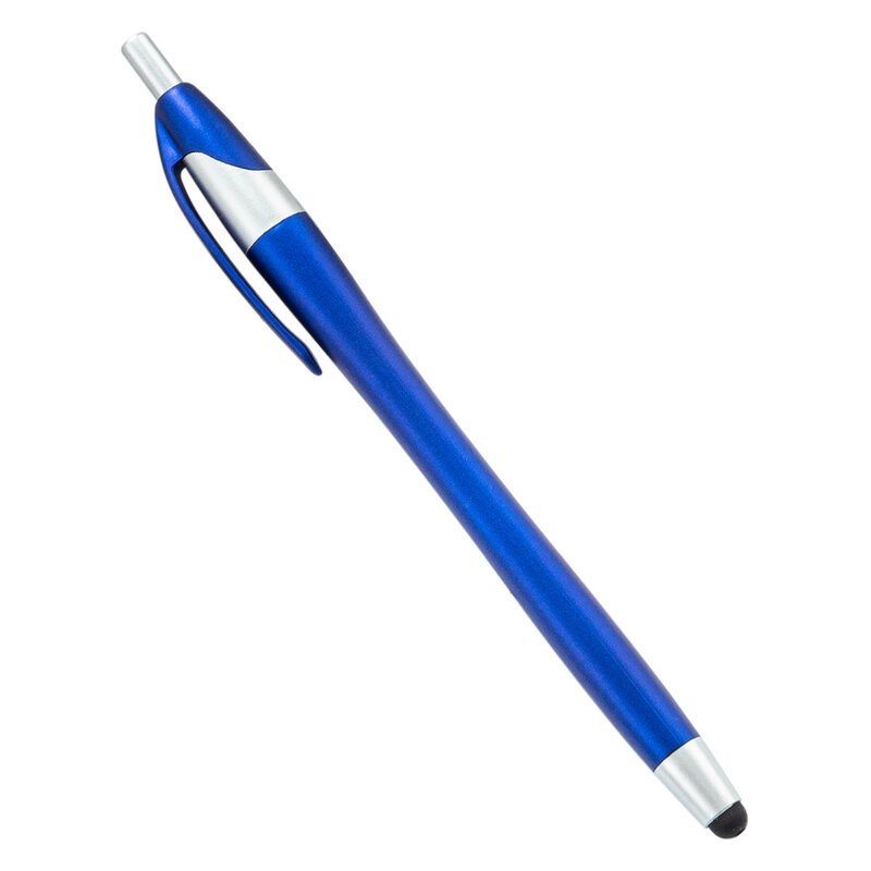 Penne touch screen con stilo per penna a sfera in plastica da 50 pezzi per la scrittura di materiale scolastico di cancelleria