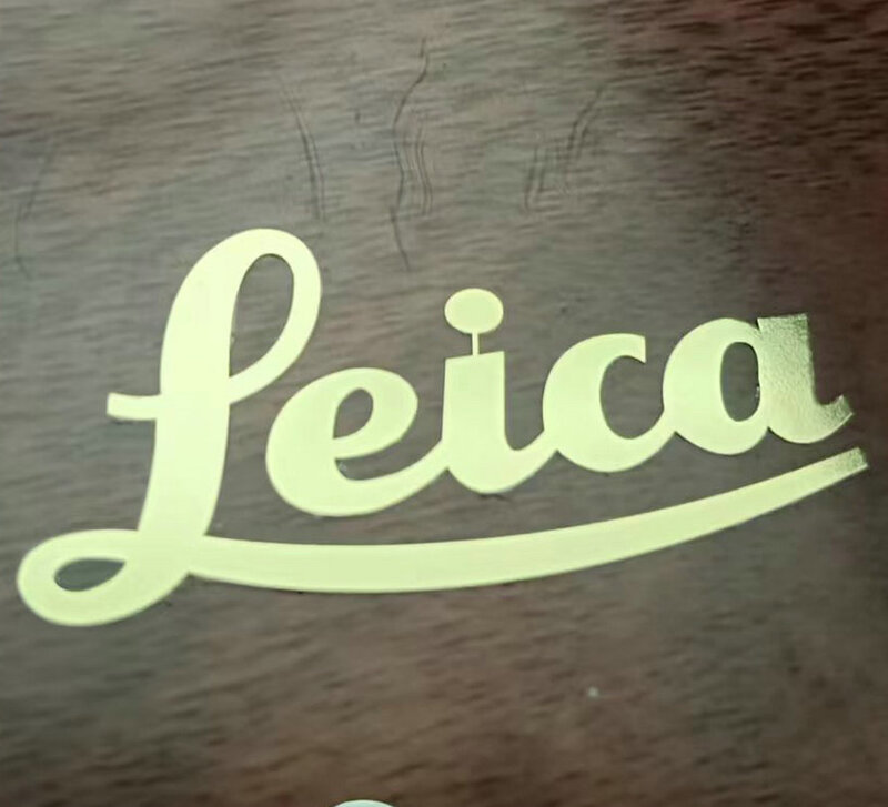 Pegatina de metal con logotipo Leica para teléfono móvil, pegatina decorativa con logotipo de Coca Cola para cámara