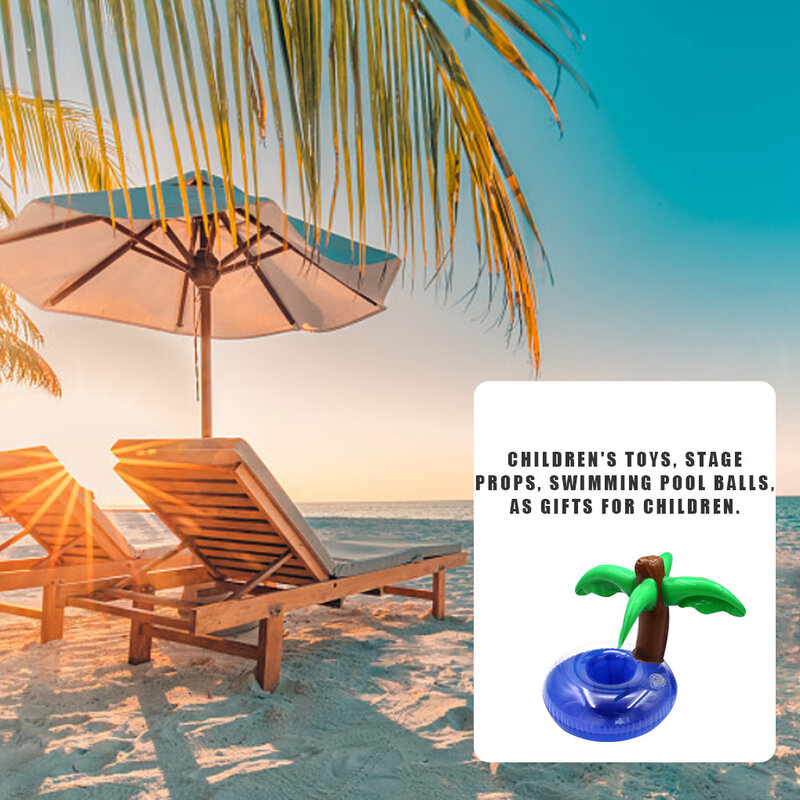 Cup Coaster Swimming Pool Inflatable Cup Holder Pool Party PVC Beverage Bottle Coaster Beverage Cup Holder Inflatable Coaster