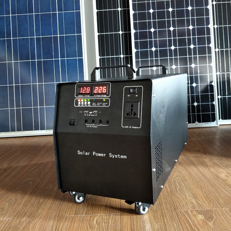 1000w painel solar doméstico sistema de eletricidade para eletrodomésticos AC e DC