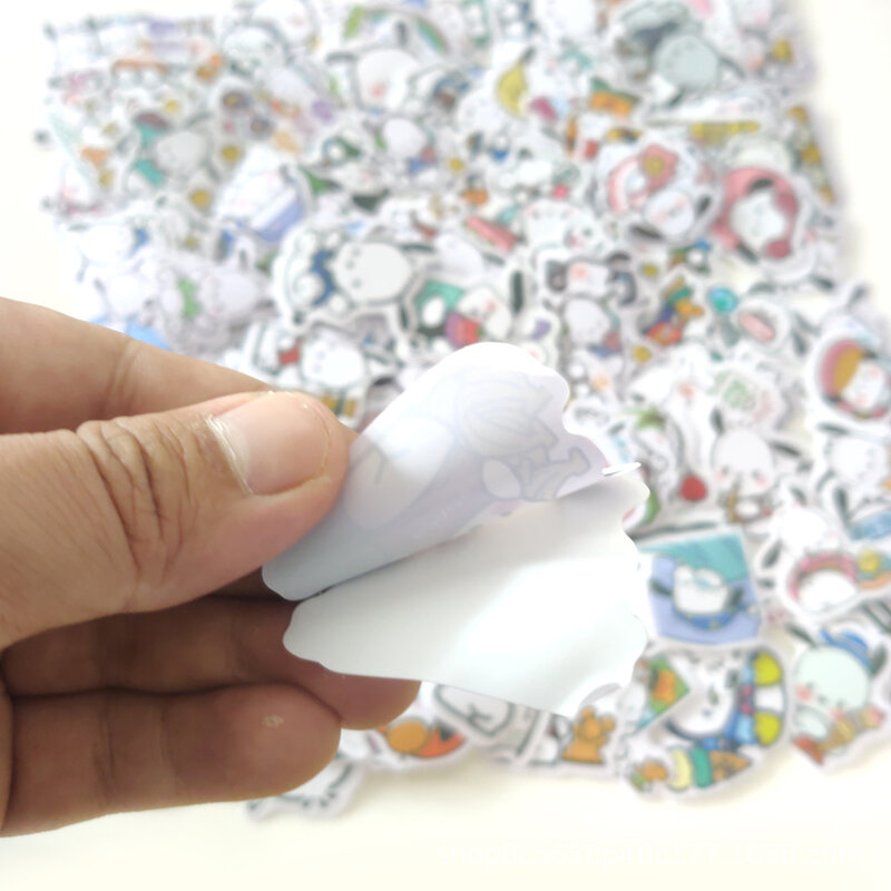 60 Stuks Sanrio Hello Kitty Kuromi Cinnamoroll Pochacco Stickers Voor Kinderen Meisjes Diy Laptop Telefoon Dagboek Schattige Cartoon Sanrio Sticker