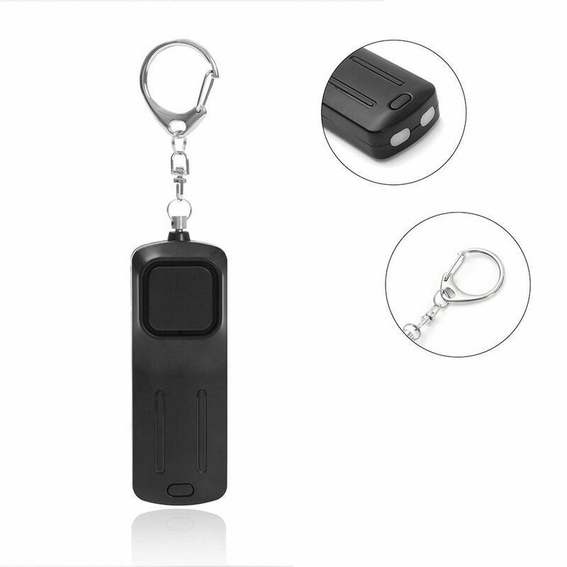 Outdoor Keychain Rechargeable Alarm Key Ring Self Defense Safety Protection Flashlight Alarm