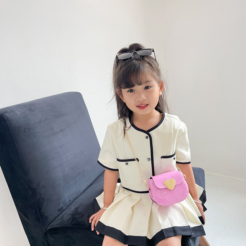 2023 Children's Bag Cute Girls' Princess Crossbody Small Bag Fashion Shoulder Bag Fashionable Baby New Year Zero Wallet