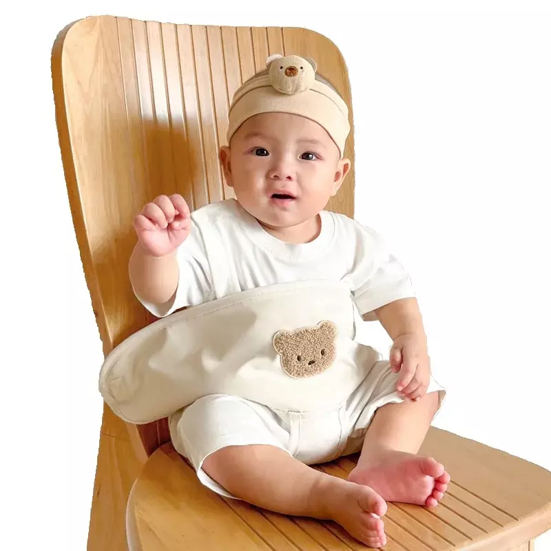 Silla de comedor para bebé, cinturón auxiliar de sujeción, portátil, ajustable, tamaño de cintura, impermeable, a prueba de aceite, almuerzo al aire libre