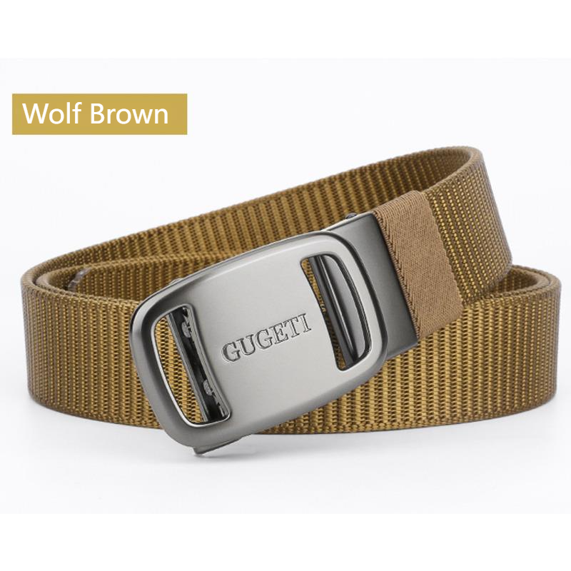 Men's Woven Belt Alloy Automatic Buckle Outdoor Casual Belt Fashion Versatile Belt