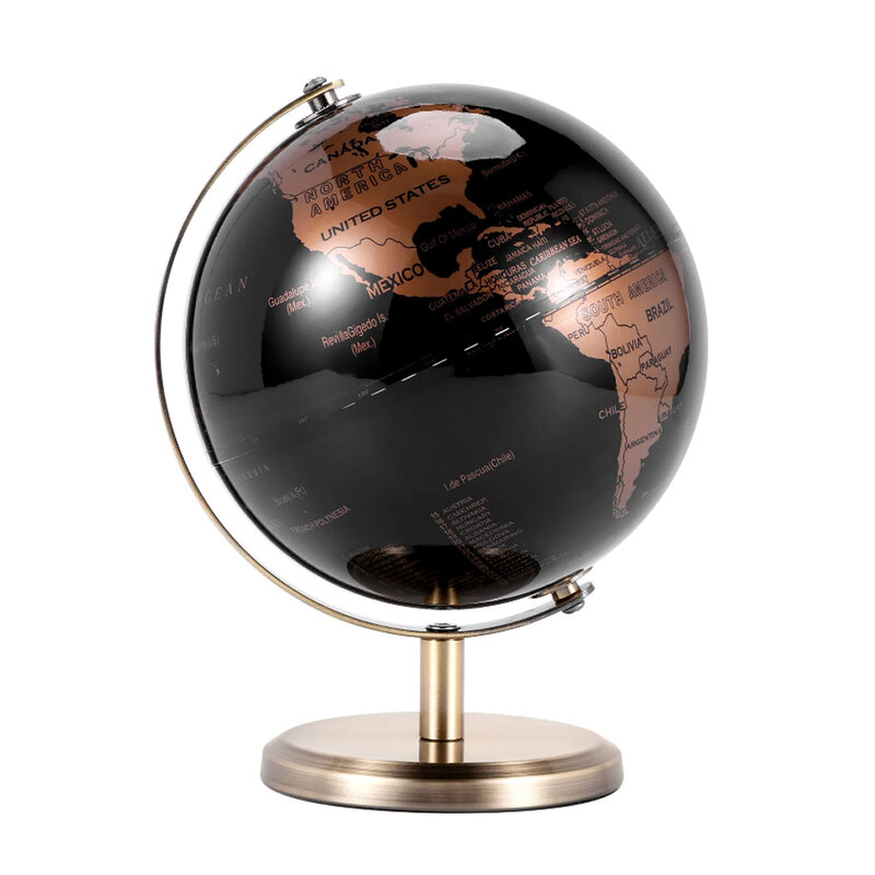 19X15CM Luxury World Globe Constellation Map Globe for Home Table Desk Ornaments Gift Office Home Decoration Accessories New