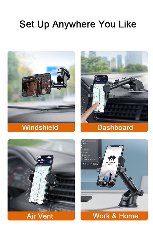 車の携帯電話ホルダー,フロントガラス,2023 °,ダッシュボード,携帯電話ホルダー,360〜7インチのスマートフォン用ブラケット,新しい4.0