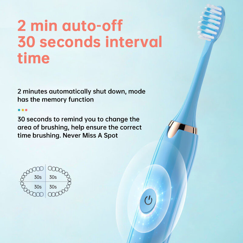 Tongwode Mun drein igung elektrische Zahnbürsten langlebige intelligente drahtlose wiederauf ladbare automatische Ultraschall elektrische Zahnbürste
