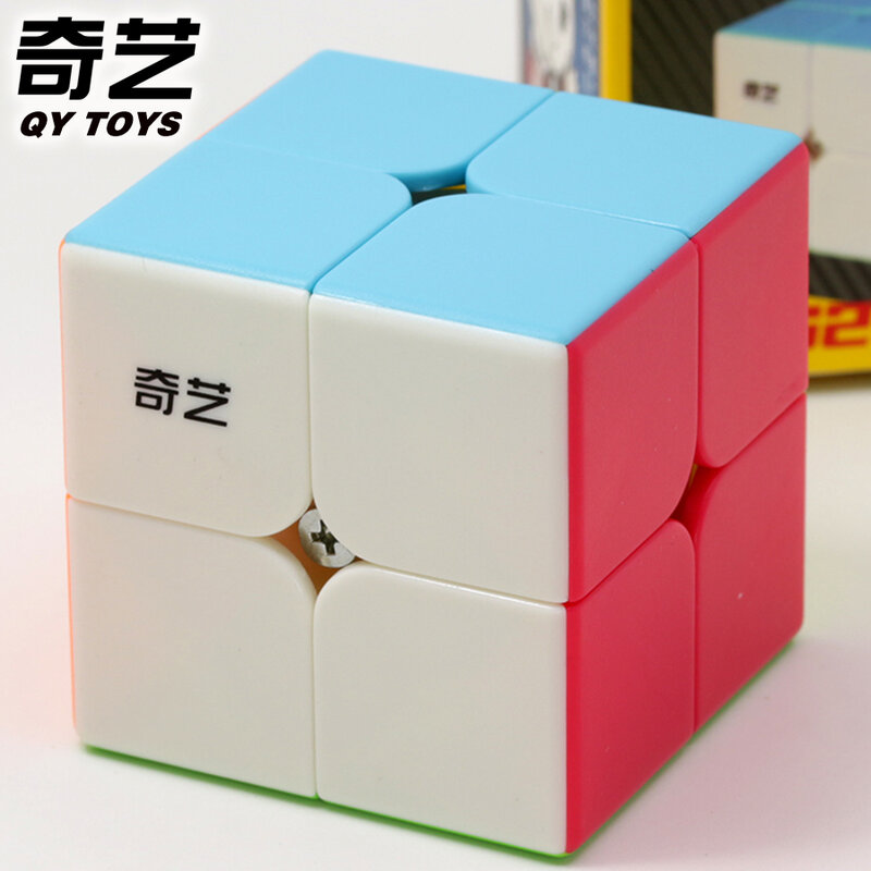 QiYi XMD Magic Cubes Puzzle 2x2x2 Logic Cubo QiDi S2 2x2 Stickerless Qi Di W Black Stickers Edcuational Logic Brainstorming Toys