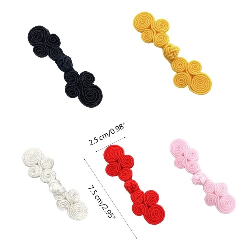Chinese Traditional Button Sewing Crafted Buttons Sew On for DIY Handcraft Cheongsam Embellishment